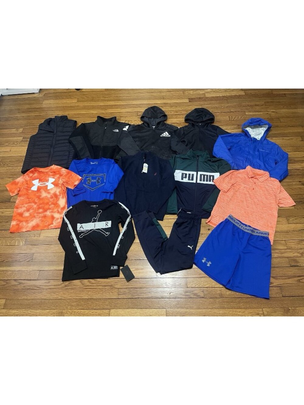 Boys Size Medium Lot Under Armour YMD Adidas Puma 13PC BACK TO SCHOOL CLOTHES